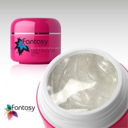 Barevný UV gel Fantasy Metallic 5g - Snow